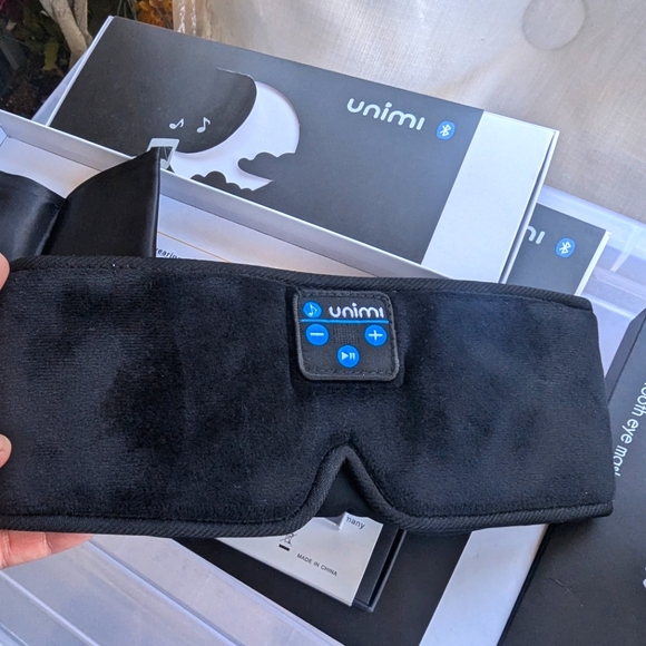 Unimi Bluetooth Music Eye Mask LOT 5 🖤 Great stocking stuffers 🧦 Music SPA - Picture 2 of 13